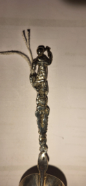 Zilveren geboorte lepel 1818 simbool het geloof met text. 2e gehalte