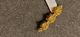 Antiek gouden broche met 3 zeeuwse knopjes klederdracht 2,8 gram.