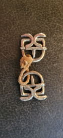 Kinder gesp en of kuitbroek gespen 18e eeuw zilver .klederdracht.