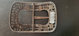 Schoengesp 1901 9 / 6,5 cm 60 gram zilver antiek.