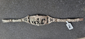 Zilveren krab armband model molen 2,5cm breed 17 cm