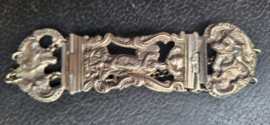 Zilver krabarmb gemaakt van bijbelslot 31 gram 21 cm/3 cm