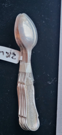 Mokka lepeltjes zilver 9 cm  41 gram 1973.