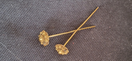 14 kr gouden mutsbellen model zeeuws 6,5 cm 9mm diameter 3 gram.