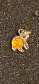 Bedel beer hanger 14 kr goud massief   15/12 mm 1.8 gram