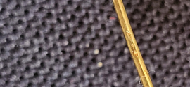 14 kr gouden mutsbellen model zeeuws 6,5 cm 9mm diameter 3 gram.