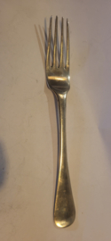 Vork  zilver  van kempen  nieuwstaat.12 cm.