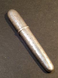 zilveren naalden koker 6.5 cm 1930