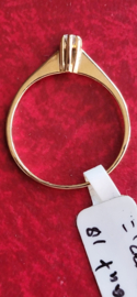 Klein verlovings ringetje met 0.05 crt briljantmaat 18.