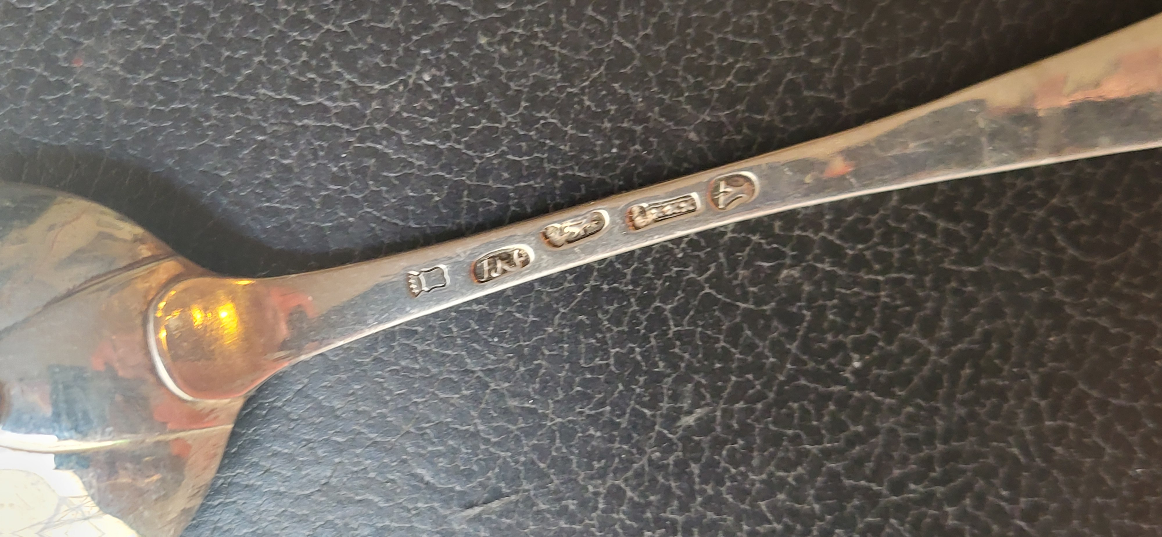 Zilver lepel van Frederik Rudolf Prechr Amsterdam 1758 21 cm 42 gram.