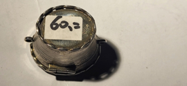 Zilver Loderein/Geur doosje   4 cm hoog nieuw. 30 gram.