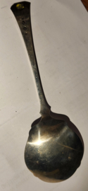 Ziveren Dienlepel  Jan Boon 1907 Schoonhoven 50 gram 19 cm.