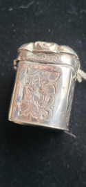 Zilver Pillen/lodereindoosje Jacob christan Bruininga joure 1849/1902