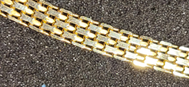 Goud plat rolex collier 45 cm 15 gram 14 kr