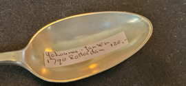 Lepel zilver Johannes  Jansen 1790 Rotterdam zware uitvoering.