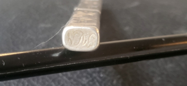 Naalde koker antiek 18e eeuw geen keur wel zilver 9 cm 18 gram.