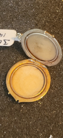 Gouden antieke ronde medaillion 3 gram 2 cm nette staat 14 kr.