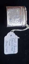 Zilver Pillen/lodereindoosje Jacob christan Bruininga joure 1849/1902