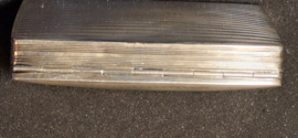 Zilveren tabaksdoos  12,5/7,5/2,5 cm C van Dam Kooiman 1855  140 gram.