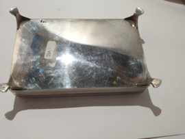 Tabaks-doos vermaak tot lepel doos zilver 1960 Voorburg DJ Aubert