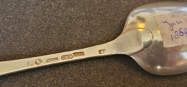 Zilver lepel van Jan woordtman 1858 Amsterdam 21 cm 56  gram .