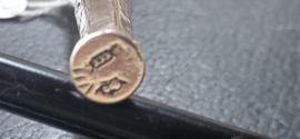 Zilver naaldekoker  1774 Colnelis ten Ham 1774 18 gr 9 cm