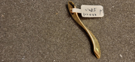 Mooie zware 14 kr gouden hanger met 40x briljant 0,20 crt 6,9 gram 5 cm.