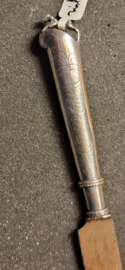 18e eeuw mes met zilver heft nederlands keur Amsterdam 1780 20 cm.
