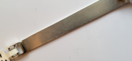 Witgouden 14 kr gouden dames horloge met 6x briljant 22 gram 17 cm
