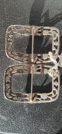 Antiek kleine Dames / kinder schoengerpen. zilver  41 gram 1964.