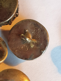 Staphorster knopen oudste model  rond 1800 zilver lot 8 Teken I*T