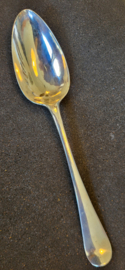 Zilver lepel van Hendrik Overhulsman Amsterdam 1805 22 cm 78 gram.