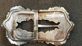 Bijzonder oude ceintuur gesp Bernardes Schoorl Amsterdam  12 bij 7 cm