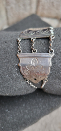 Zilveren krab armband  3cm breed 16 cm