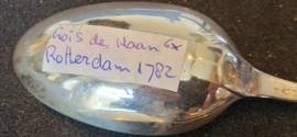 Zilver 6x  van Lois de Haan 1782 nette staat Rotterdam 21 cm 360 gram.