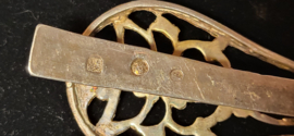 Zeer oude tashaak zilver hand gemaakt 1814  8 cm  16 gram.
