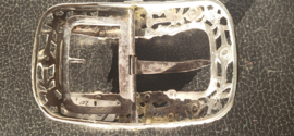 Schoengesp 63 gram9 bij 6cm  zilver. compleet 1820.