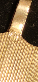 Zilver tas haak 1820 2e gehalte 6,5 bij 3 cm 11 gram.