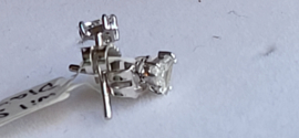 Mooie set triangel geslepen diamanten in witgoud nieuw 0.25 crt.