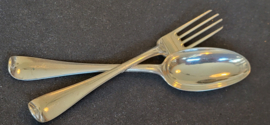 Zilver couvert van Hendrik de Wint Den Haag 1766 21 cm 140 gram .