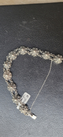 Antiek zilveren armb van zeeuwsche knopjes 17,5 cm 1,3 cm Breed.