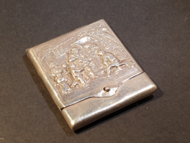 Antike Klepdoosje  zilver, gebruik ombekent