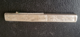 Naalde koker antiek 18e eeuw geen keur wel zilver 9 cm 18 gram.