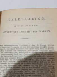 psalmen en gezangen boek oud maar nieuwstaat met 18 Kr gouden  massief slot ook als nieuw