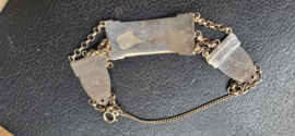 Zilver krabarmb gemaakt van bijbelslot 22 gram 18 cm/2,2 cm biedemeier