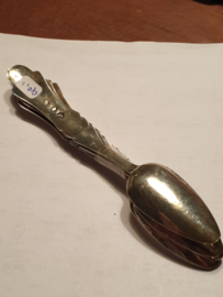 Thee lepels van Leendert Schenkel Biedermeier 1884 12 cm 60 gram Zilver