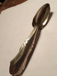 Thee lepels van Leendert Schenkel Biedermeier 1884 12 cm 60 gram Zilver