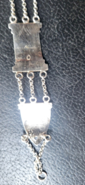 Zilver krabarmb gemaakt van bijbelslot 14 gram 18 cm/2 cm biedemeier