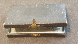 leuke set zilver tafel schikking letters in doos