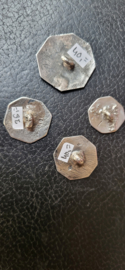 antiek groepje van 4 ruiters te paard zilver 25mm 20mm en 16 mm